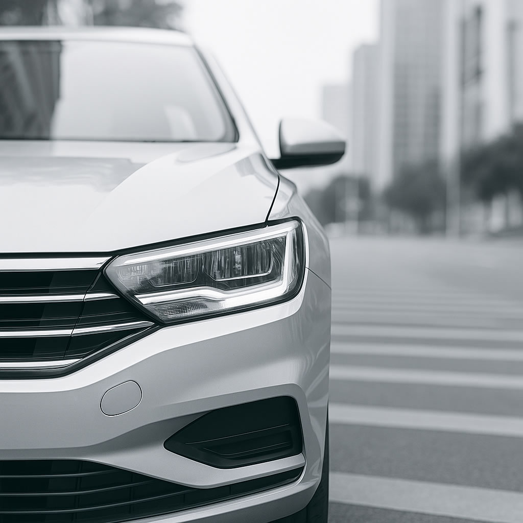 Carro em uma estrada